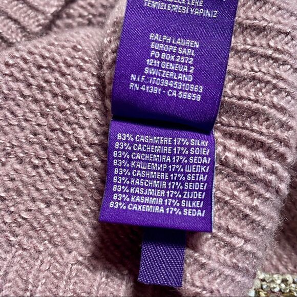 Ralph Lauren Pre-Fall ‘16 Hand Knit Embellished Jewel-neck Cashmere & Silk Shell - Picture 8 of 16